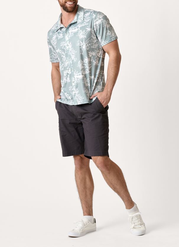 Wearfirst Mens Stretch Micro-Ripstop Hiker Shorts 9 Inch Inseam