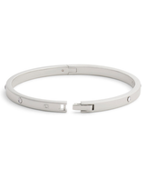 COACH Essential Silver Hinge Bangle Bracelet