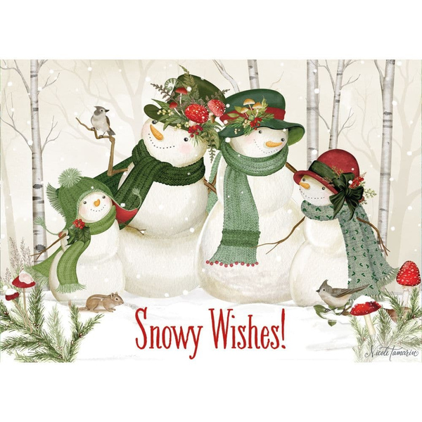 Lang Woodland Snowman Pop-Up Christmas Cards