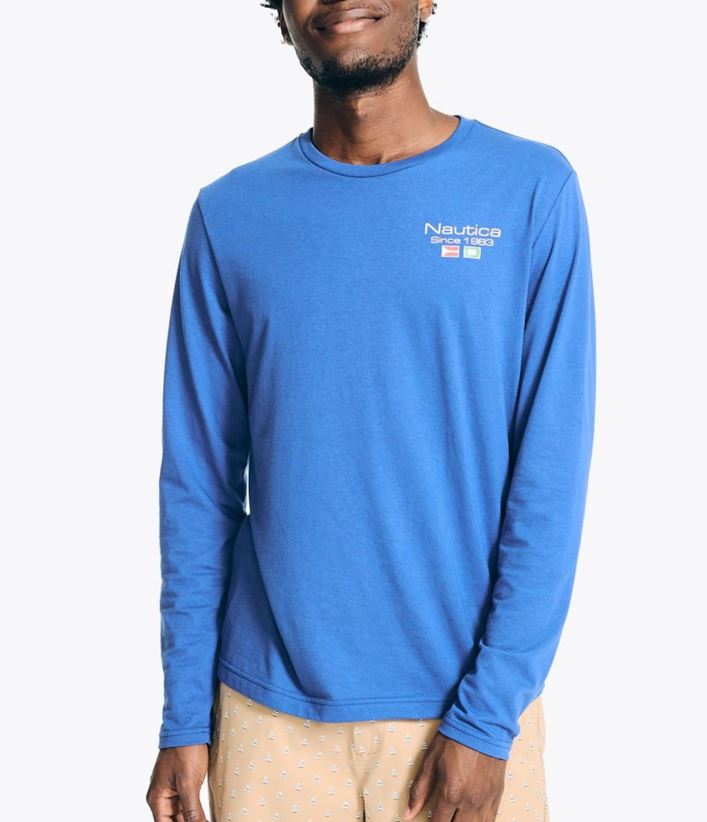 Nautica Mens Graphic Long Sleeve T-Shirt – ShopCGX