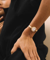 Movado Womens Museum Classic Bangle Gold-Tone Watch