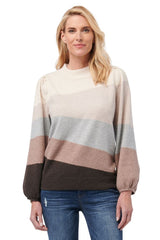 Democracy Womens Wavy Intarsia Sweater