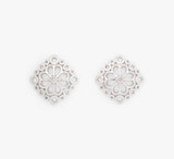 Kate Spade Spade Flower Lace Studs - Silver