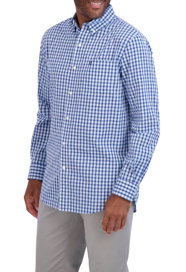 chaps dress shirt size chart Chaps Men's Long Sleeve Stretch Dress Shirt, Light Blue, Sizes 14x32-17x34
