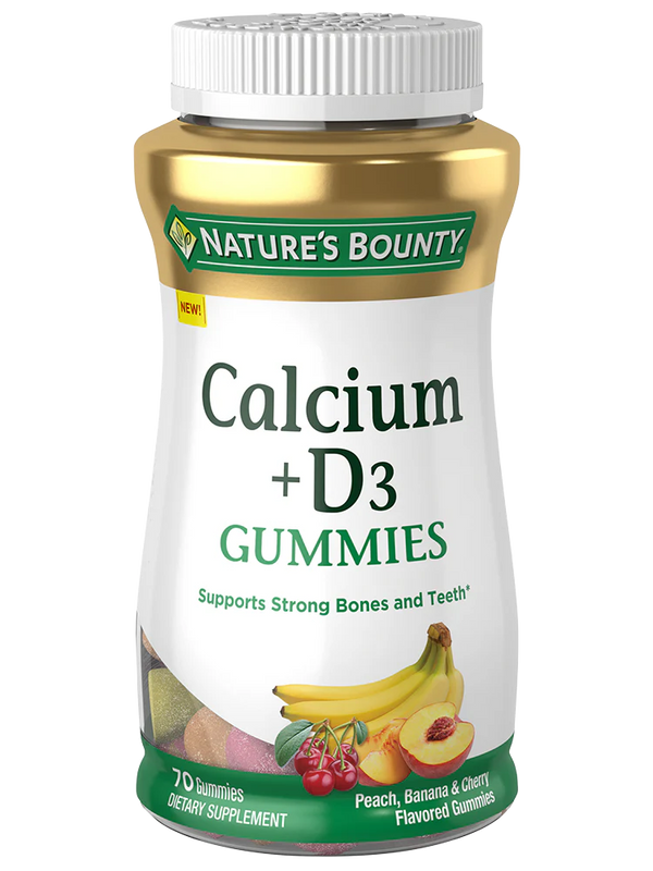 Nature's Bounty Calcium + Vitamin D Gummies - 70 Count