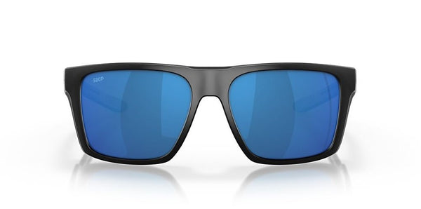 Costa Del Mar Lido Matte Black Frame - Blue Mirror Plastic Lens - Polarized Sunglasses