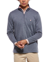 Brooks Brothers Mens Pique Half Zip Long Sleeve Shirt