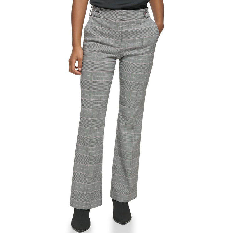 Calvin Klein Womens Plaid Trouser Pants