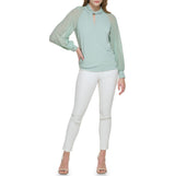 Calvin Klein Womens Jersey Long Sleeve Top
