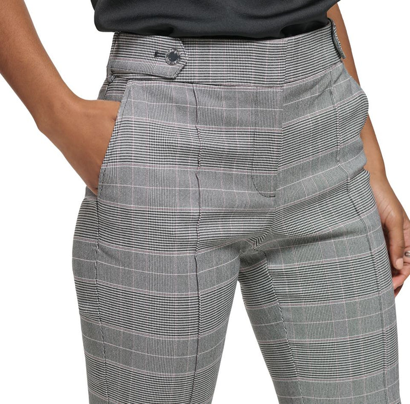 Calvin Klein Womens Plaid Trouser Pants