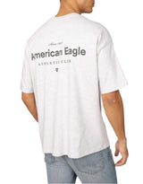 American Eagle Mens AE Boxy Oversized Logo Graphic Short Sleeve T-Shirt