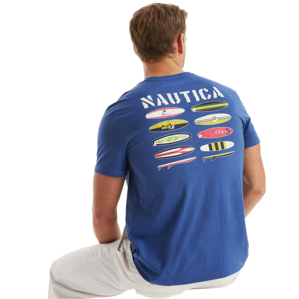 Nautica Men Beach Vibe Graphic Short Sleeve T-Shirt
