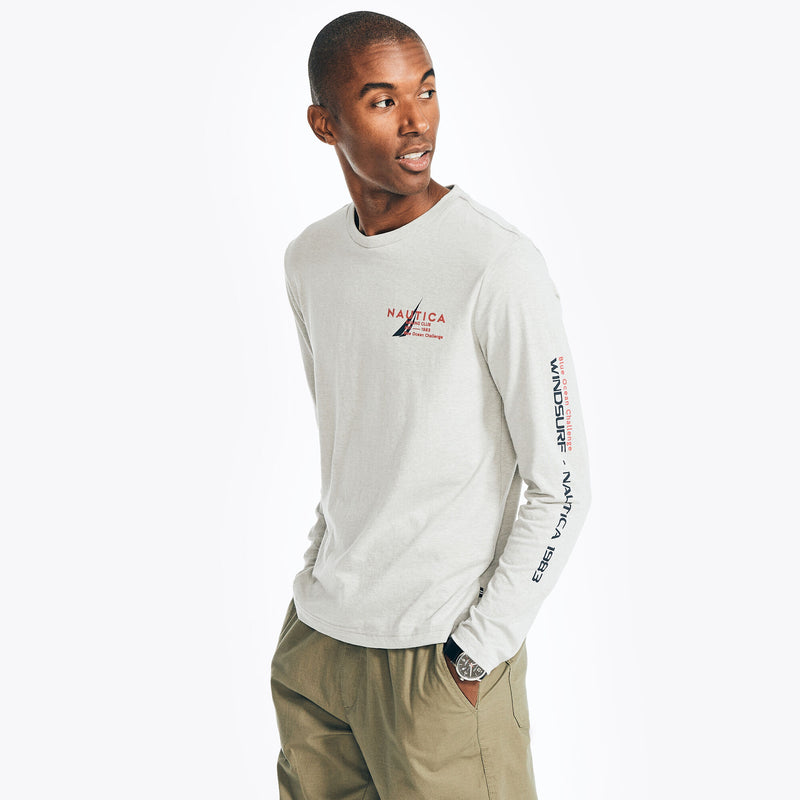 Nautica Mens Graphic Long Sleeve T-Shirt