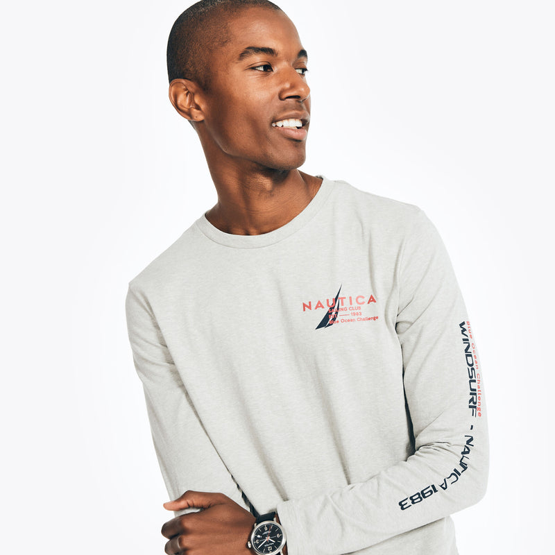 Nautica Mens Graphic Long Sleeve T-Shirt