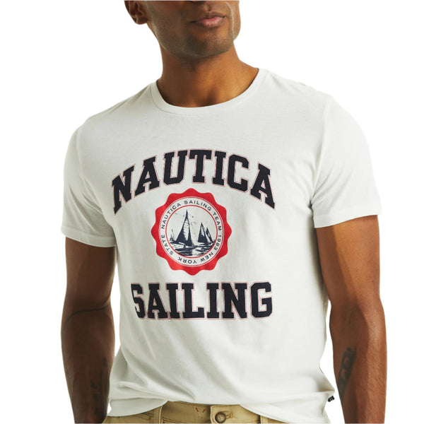 Nautica Mens Sailing Graphic Short Sleeve T-Shirt