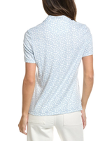 Brooks Brothers Womens Printed Jersey Short Sleeve Polo Shirt