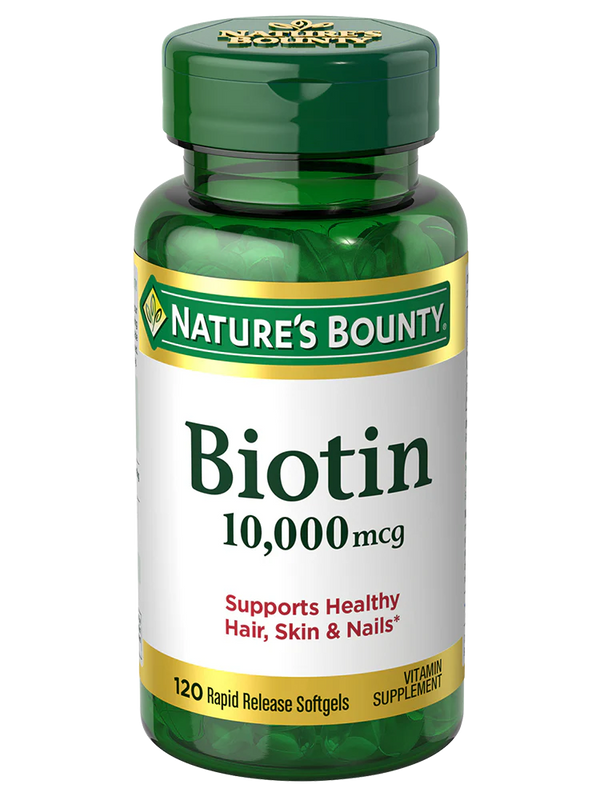 Nature's Bounty Biotin Softgels - 10000mcg - 120 Count