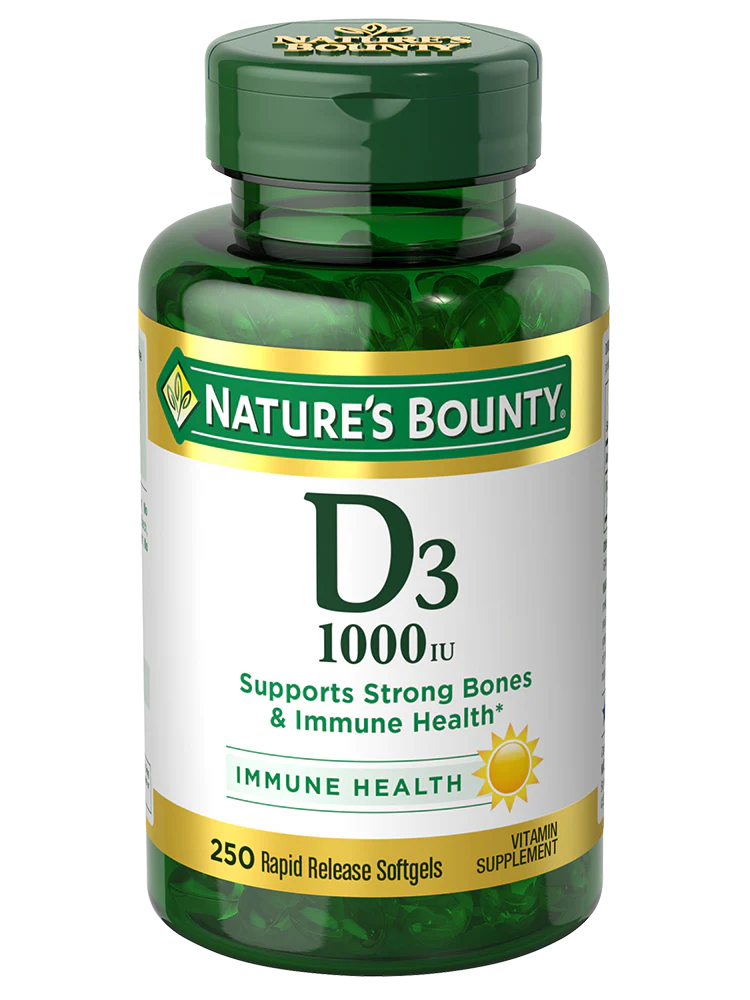 Nature's Bounty Vitamin D3 Softgel - 1000 IU - 250 Count