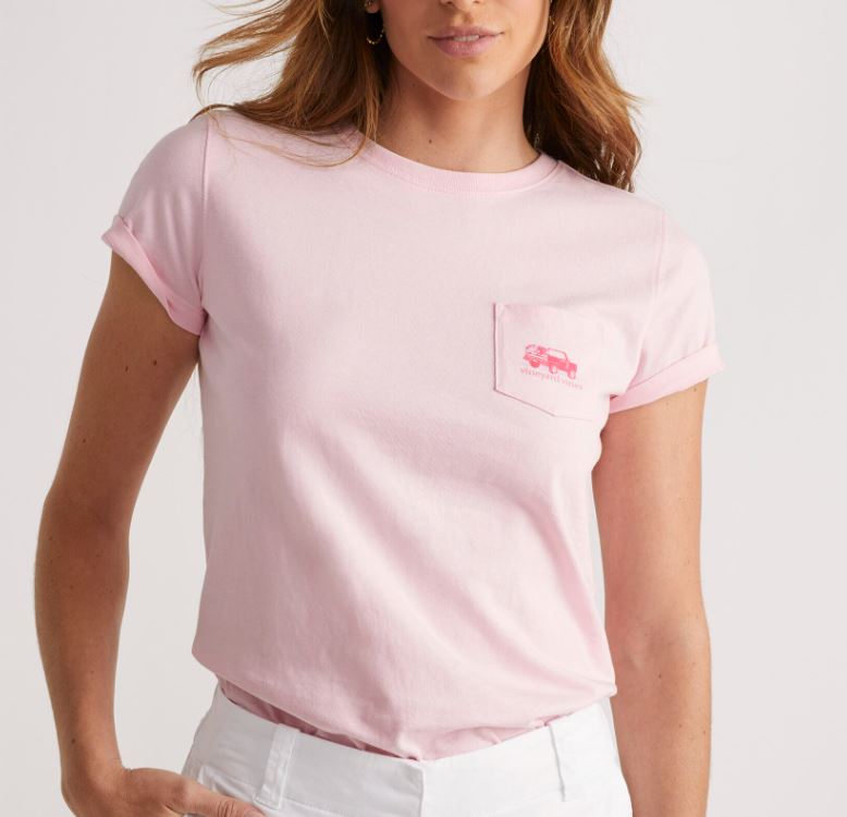 Vineyard Vines Womens Truck View Short Sleeve T-Shirt