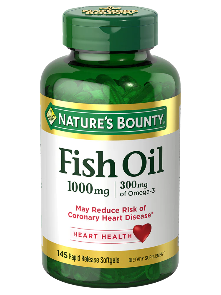 Nature's Bounty Fish Oil Softgels - 1000mg - 145 Count