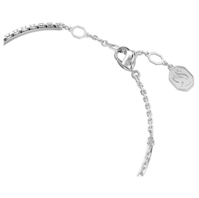 Swarovski Sublima Bangle Bracelet - White, Rhodium plated