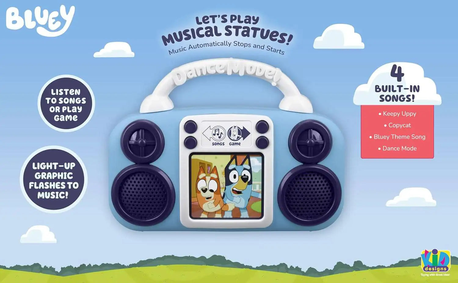 eKids Bluey Mini Music Player