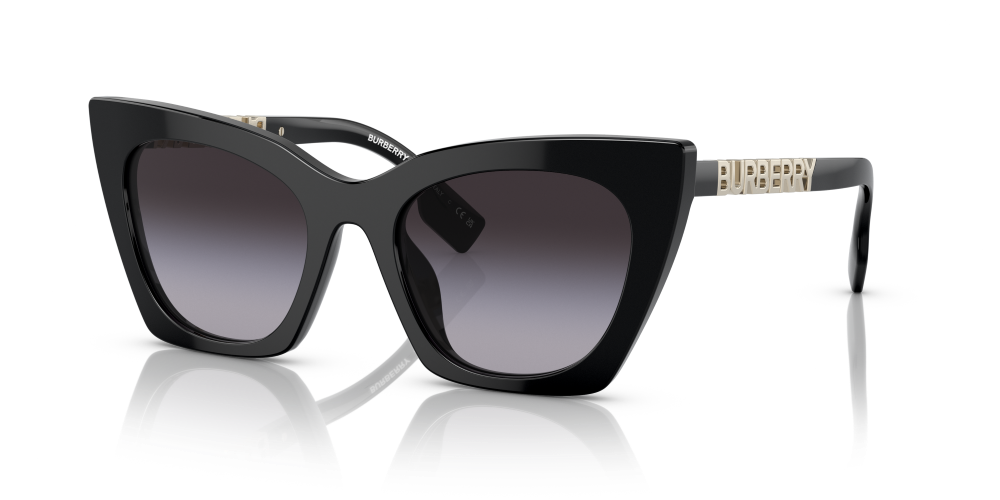 Burberry Marianne Non-Polarized Sunglasses - Black/Gray Gradient