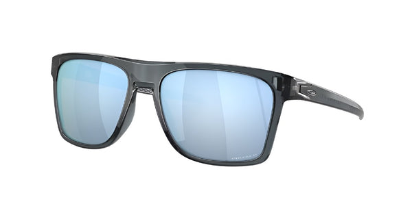 Oakley Mens Fit Leffingwell Crystal Black Frame - Prizm Deep Water Lens - Polarized Sunglasses