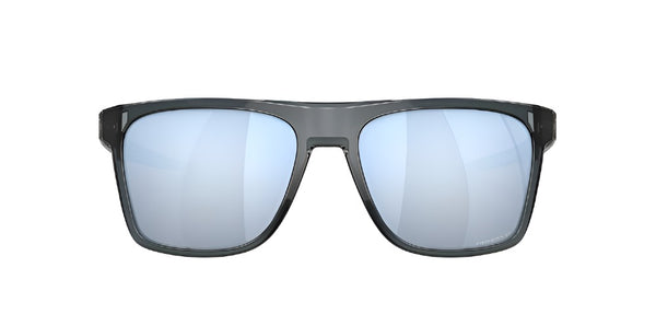 Oakley Mens Fit Leffingwell Crystal Black Frame - Prizm Deep Water Lens - Polarized Sunglasses
