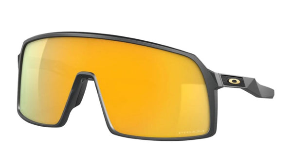 Oakley Mens Fit Sutro XL Matte Carbon Frame - Prizm 24k Lens - Non-Polarized Sunglasses