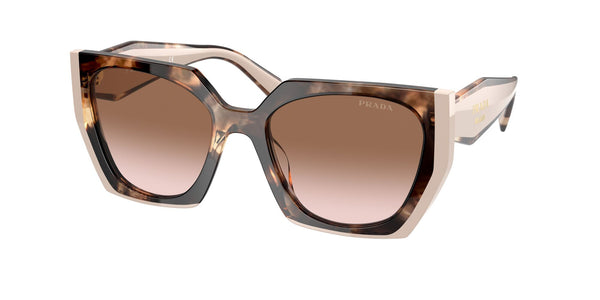 Prada Womens Non-Polarized Sunglasses - Tortoise Caramel/Powder/Brown Gradient