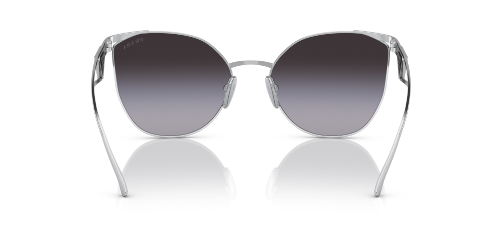 Prada Irregular Non-Polarized Sunglasses - Silver/Gray Gradient