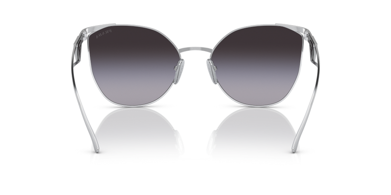 Prada Irregular Non-Polarized Sunglasses - Silver/Gray Gradient