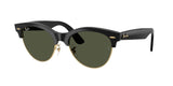 Ray-Ban Clubmaster Way Non-Polarized Sunglasses - Black on Gold/Green