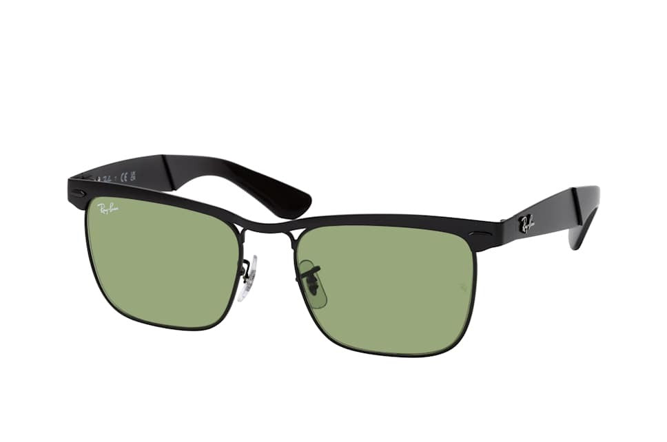 Ray-Ban Wayfarer Deluxe Non-Polarized Sunglasses - Matte Black/Green