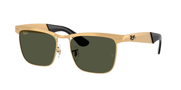 Ray-Ban Wayfarer Deluxe Non-Polarized Sunglasses - Sandblasted Legend Gold/Green