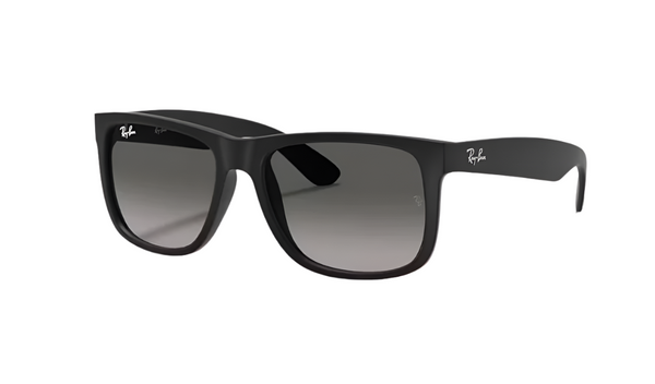 Ray-Ban Justin Classic Non-Polarized Sunglasses - Matte Rubber Black/Dark Grey