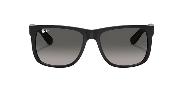 Ray-Ban Justin Classic Non-Polarized Sunglasses - Matte Rubber Black/Dark Grey