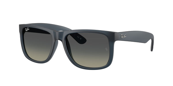 Ray-Ban Mens Justin Non-Polarized Sunglasses - Rubber Blue/Gradient Grey