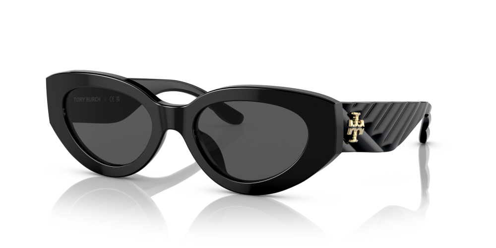 Tory Burch Kira Cat Eye Non-Polarized Sunglasses - Black/Gray