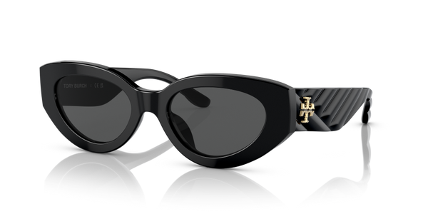 Tory Burch Kira Cat Eye Non-Polarized Sunglasses - Black/Gray