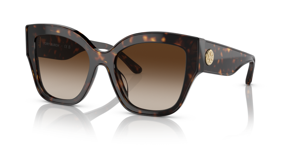 Tory Burch Butterfly Non-Polarized Sunglasses - Dark Tortoise/Brown Gradient