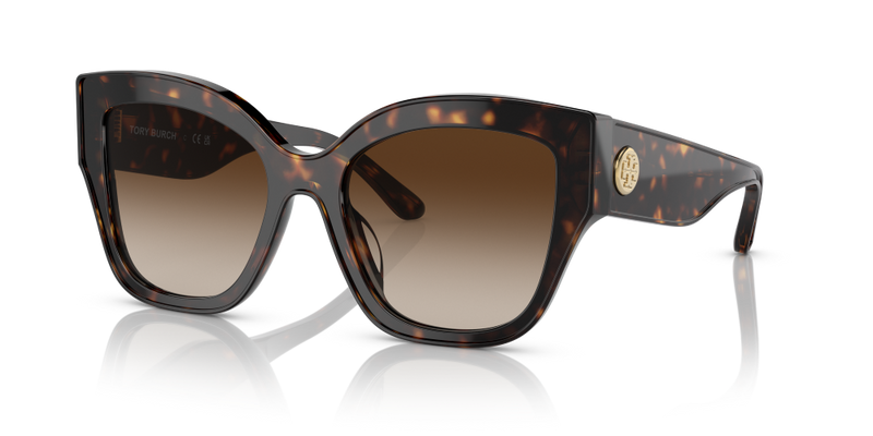 Tory Burch Butterfly Non-Polarized Sunglasses - Dark Tortoise/Brown Gradient