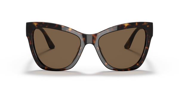 Versace Cat Eye Non-Polarized Sunglasses - Havana/Dark Brown