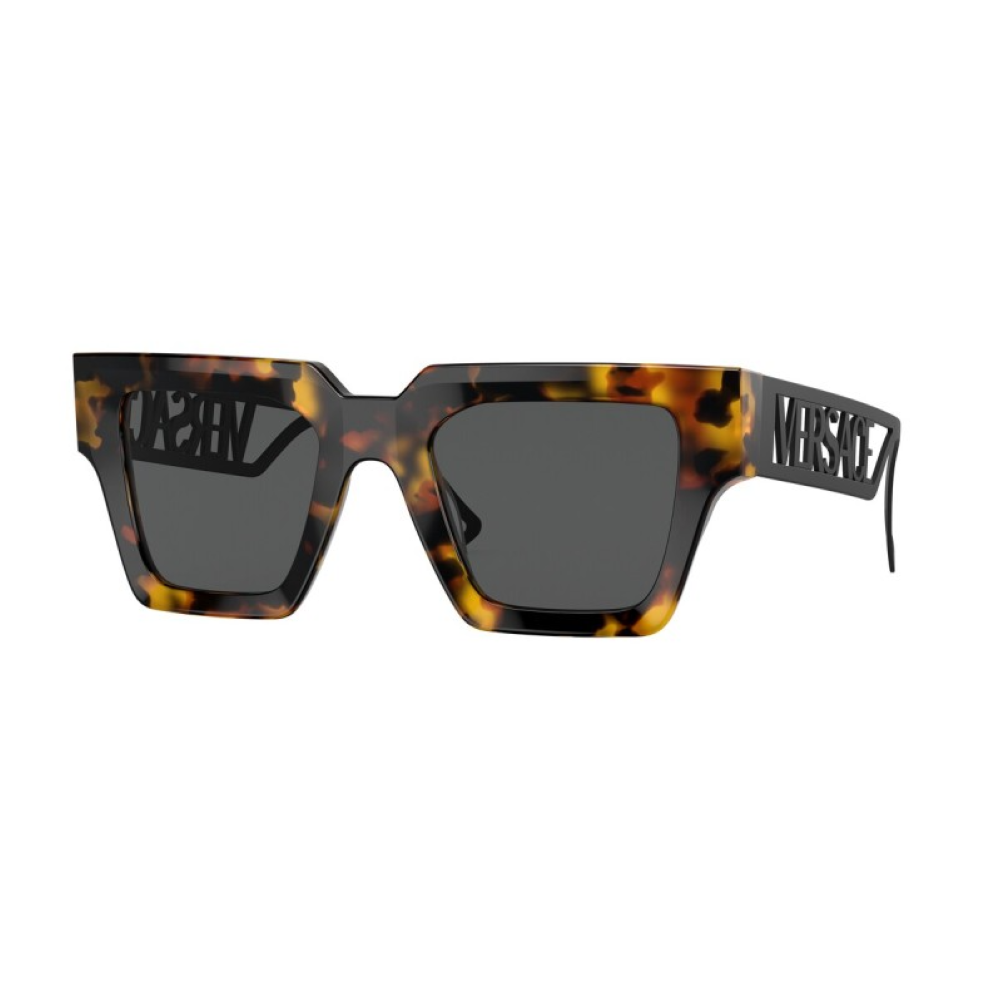 Versace Square Non-Polarized Sunglasses - Havana/Dark Gray