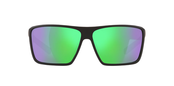 Native Wells XL Matte Black Frame - Green Reflex Lens - Polarized Sunglasses