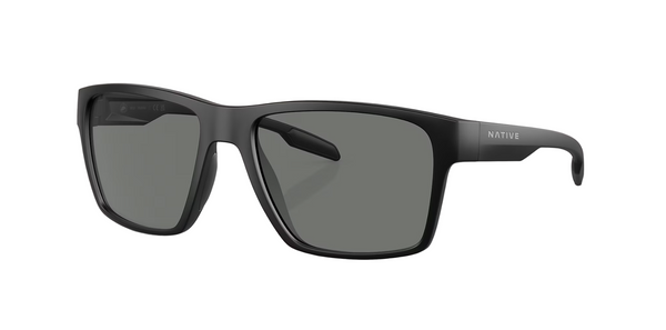 Native Breck Matte Black Frame - Grey Lens - Polarized Sunglasses