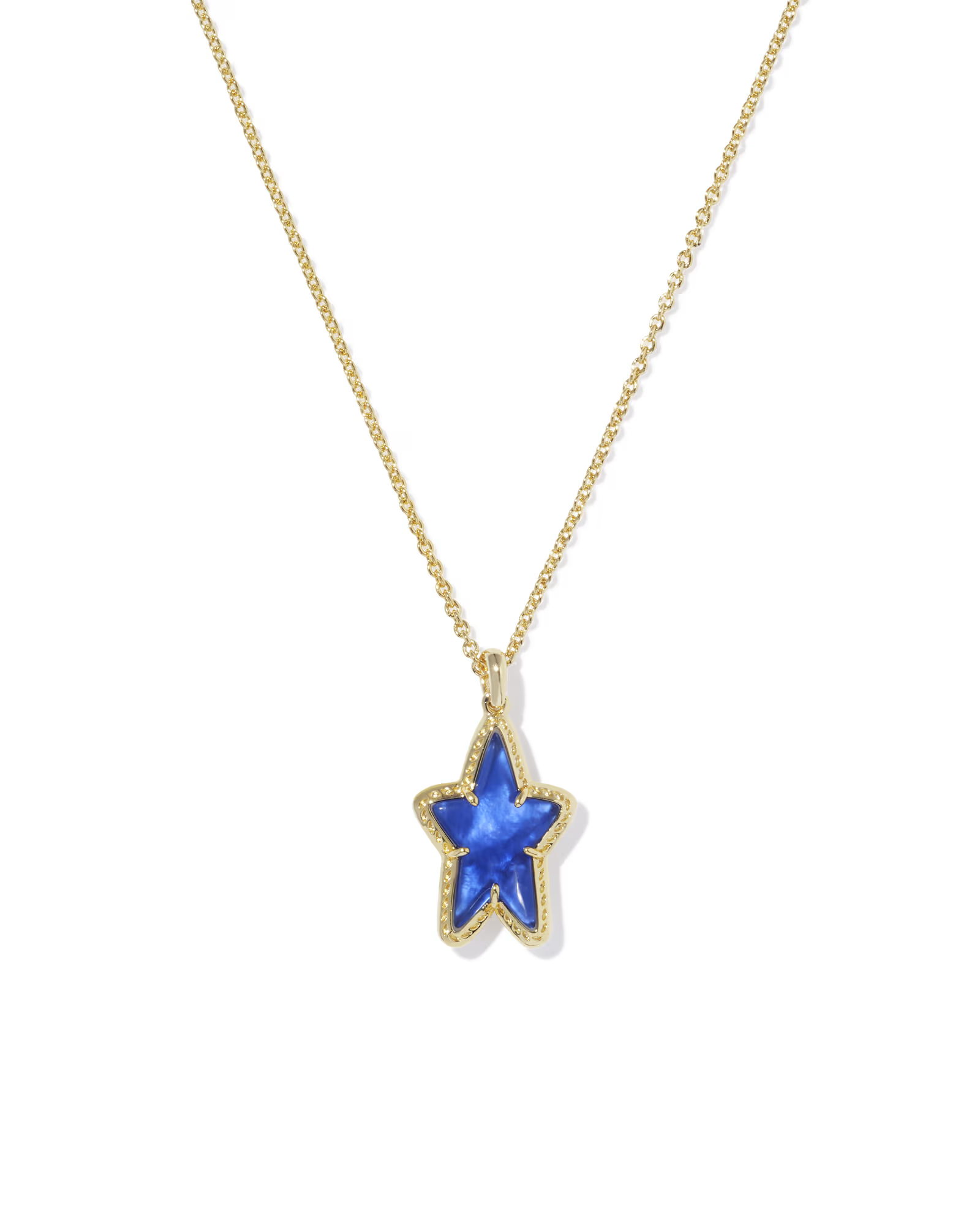 Kendra Scott Ada Blue Star Short Pendant Necklace