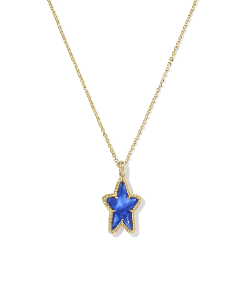Kendra Scott Ada Blue Star Short Pendant Necklace