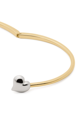 Kate Spade Silver Heart Inside Heart Bangle Bracelet